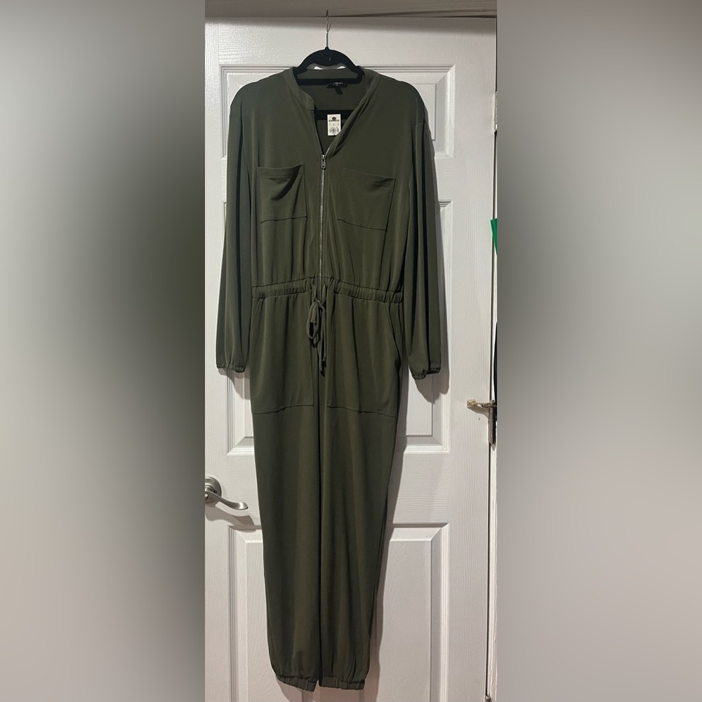 Army green jump suit